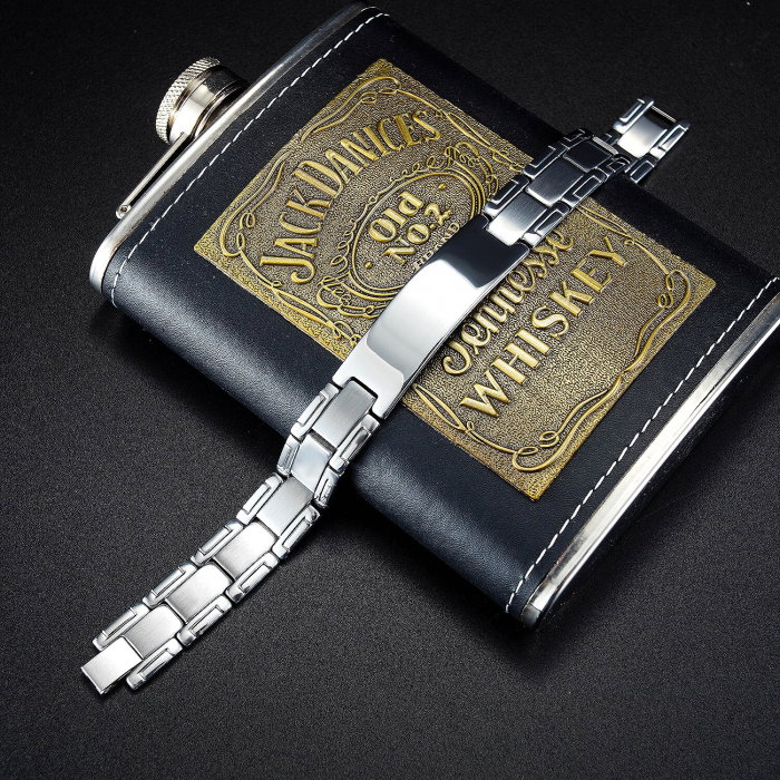 Bratara inox 21 cm lungime si 14 mm latime [4]