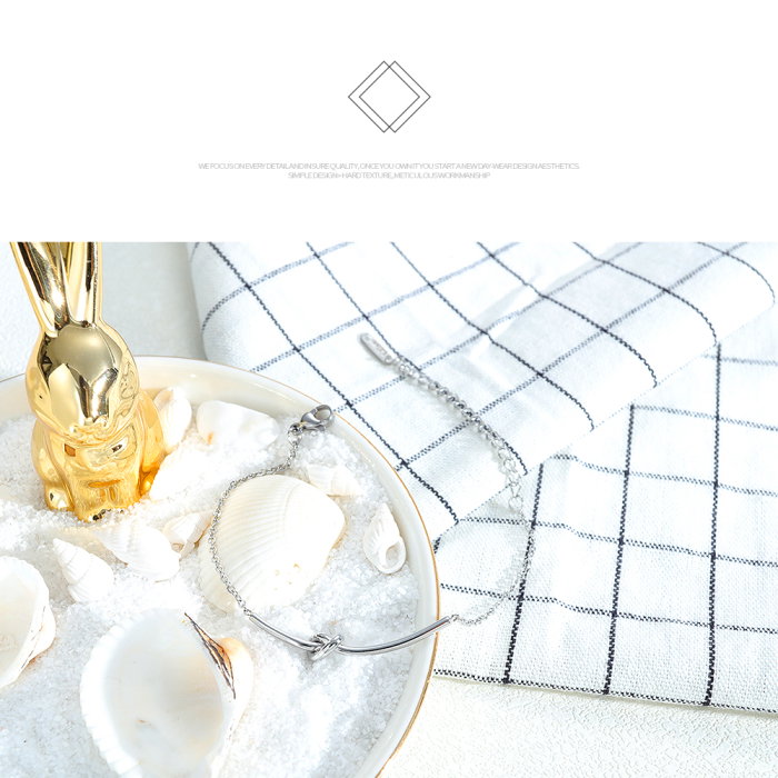 Bratara inox argintie cu nod – Simbol al conexiunii si echilibrului [4]