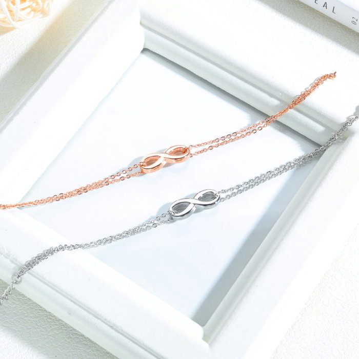 Bratara inox argintie cu simbol infinit – Rafinament si legatura eterna [11]