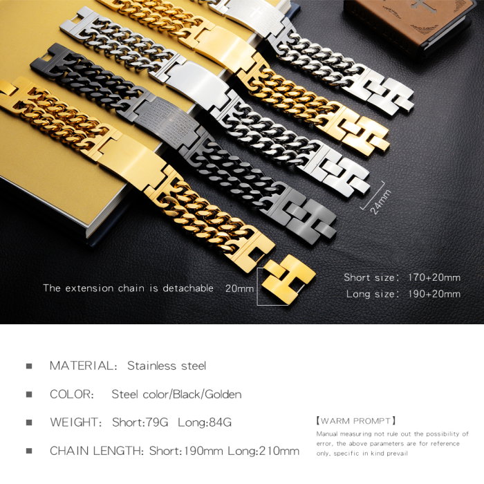 Bratara inox aurie reglabila cu cruce si rugaciune – Credinta si eleganta masculina [4]