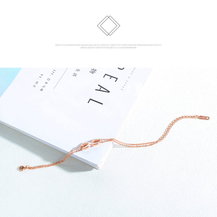 Bratara inox aurie cu simbol infinit – Eleganta si semnificatie eterna [3]