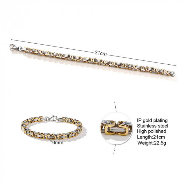 Bratara inox Bizantina neagra [3]