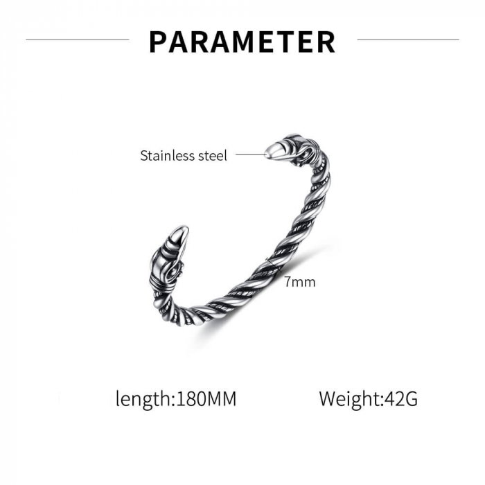 Bratara inox cu capete de soim [2]