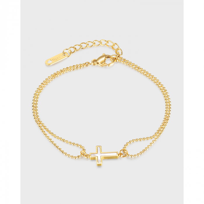 Bratara inox cu cruce [8]