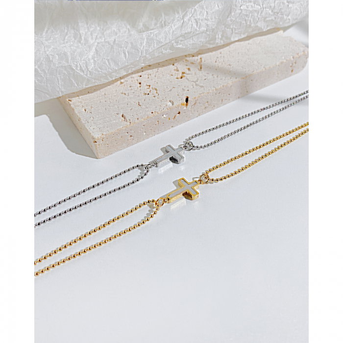 Bratara inox cu cruce [10]