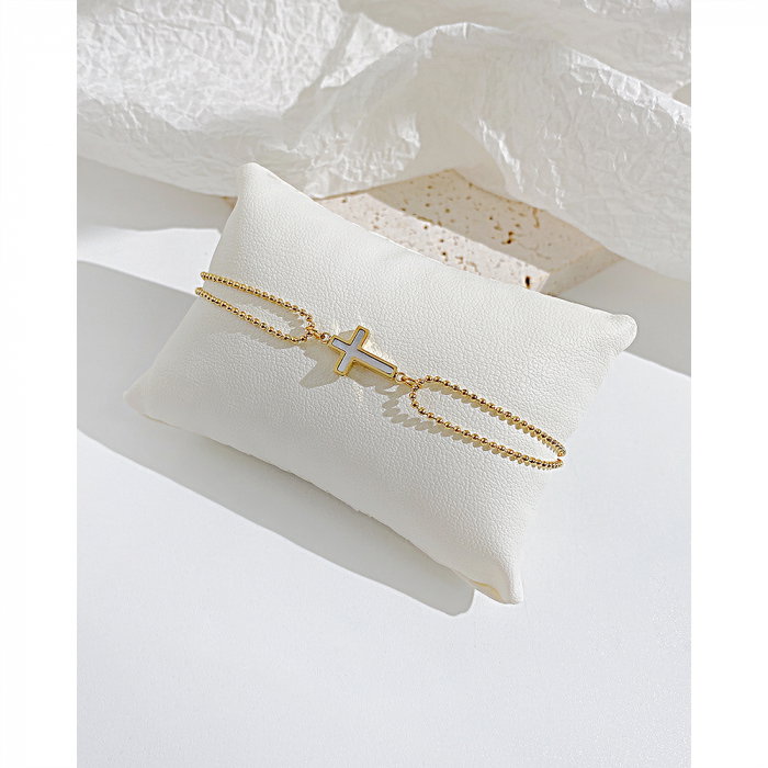 Bratara inox cu cruce [6]