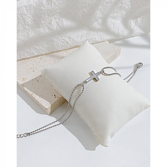 Bratara inox cu cruce [3]