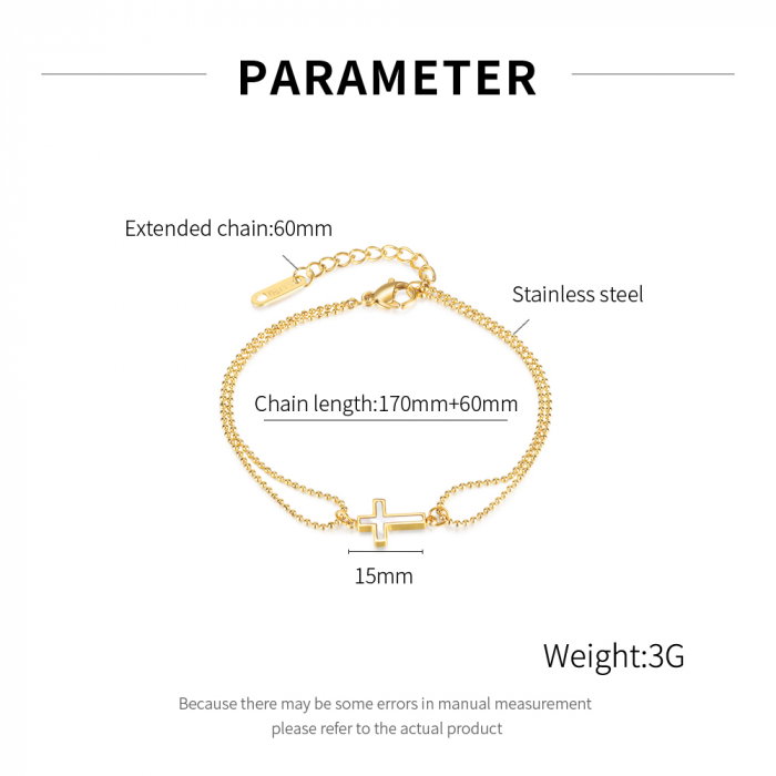 Bratara inox cu cruce [4]