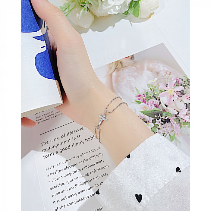 Bratara inox cu cruce [4]