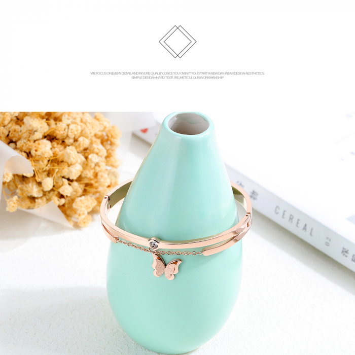 Bratara inox cu fluturasi [7]