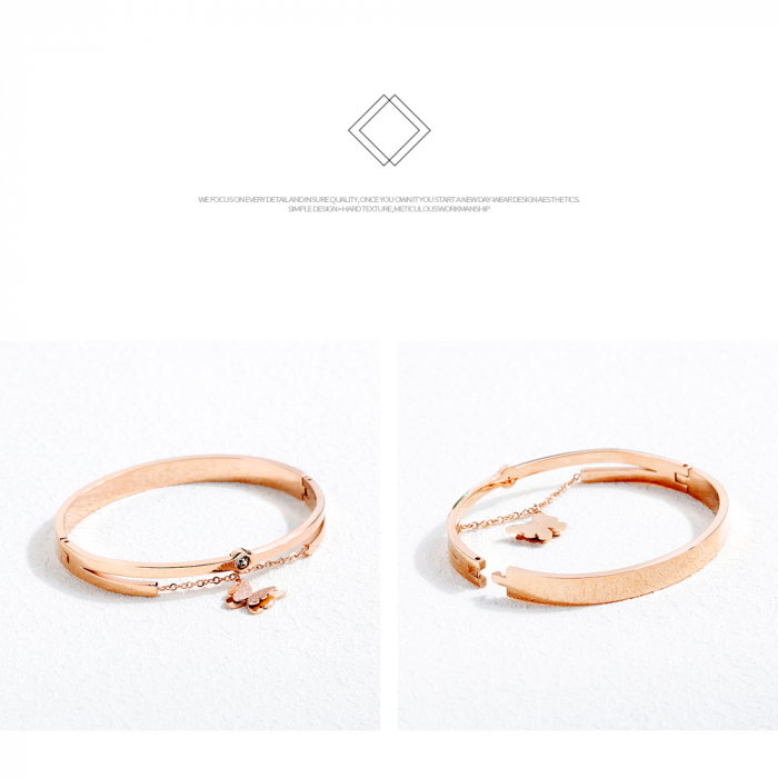 Bratara inox cu fluturasi [10]