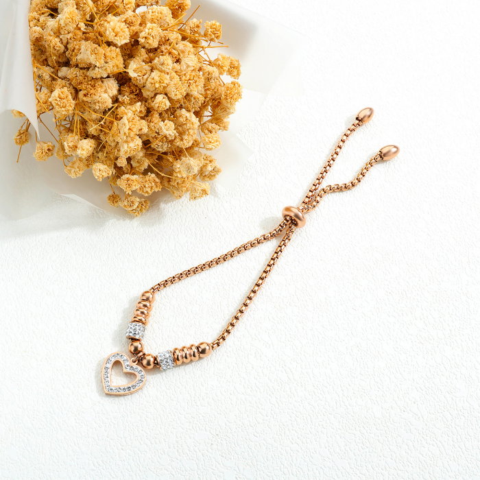 Bratara inox reglabila cu inimioara [4]