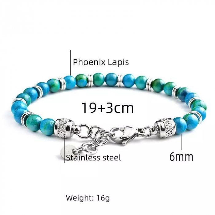 Bratara inox cu Lapis Lazuli [3]
