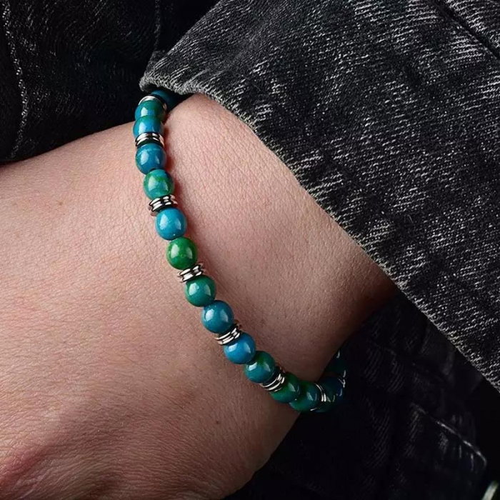 Bratara inox cu Lapis Lazuli [2]