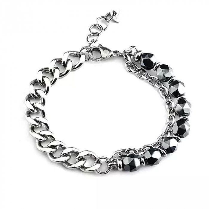 Bratara inox cu hematite [1]