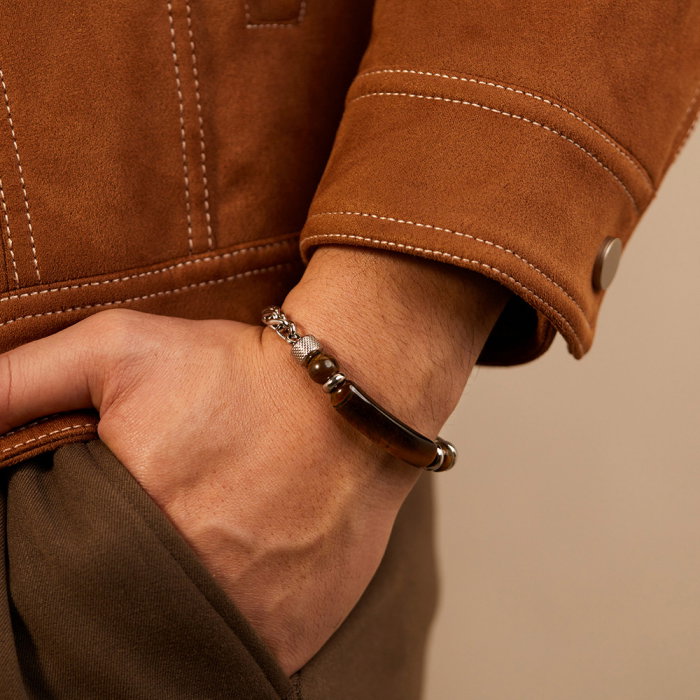 Bratara inox cu Ochi de Tigru [4]