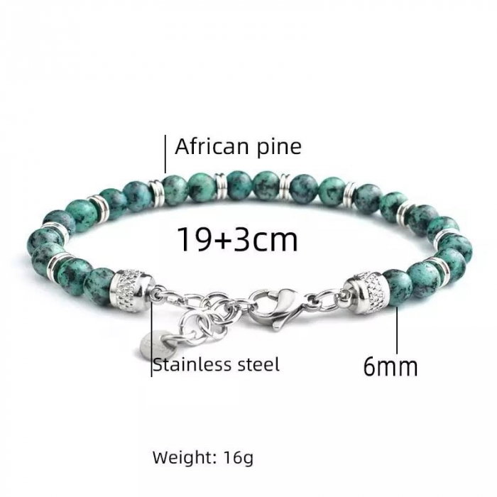 Bratara inox cu Lapis Lazuli [1]