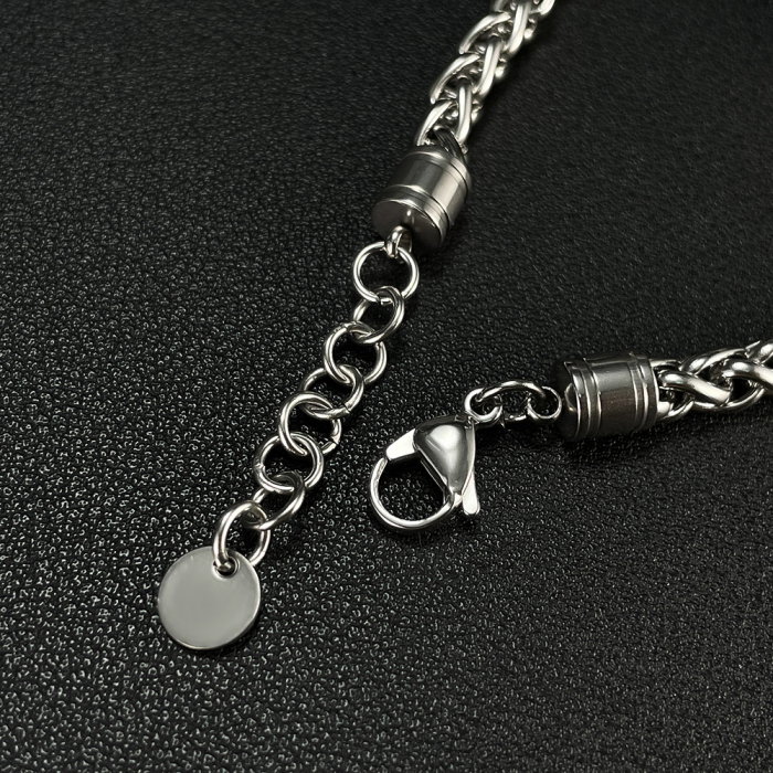 Bratara inox cu Ochi de Tigru si Cap de Lup [14]