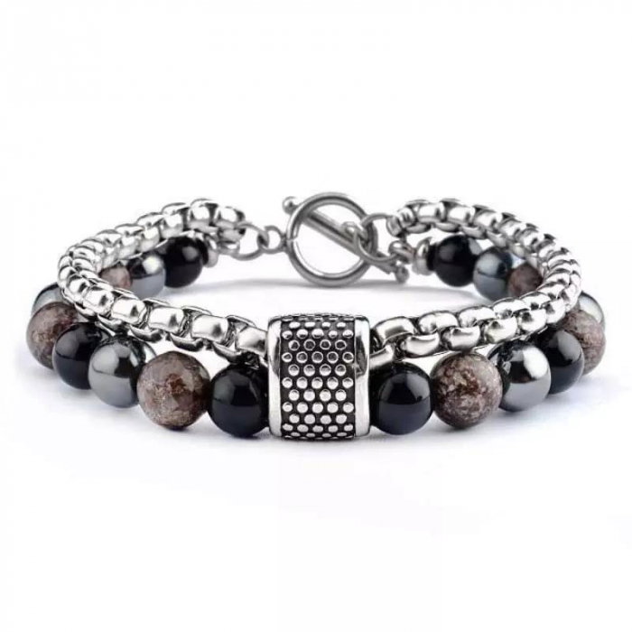 Bratara inox cu pietre semipretioase [1]