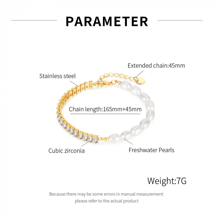 Bratara inox cu perle [6]