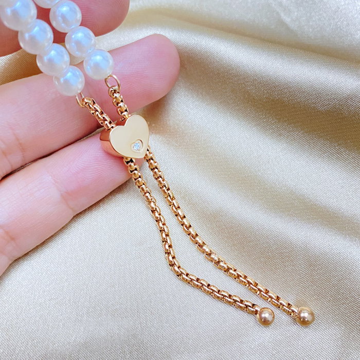 Bratara inox reglabila cu perle [8]