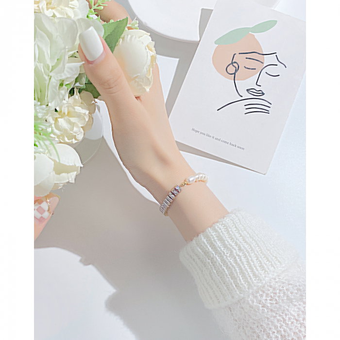 Bratara inox cu perle [3]