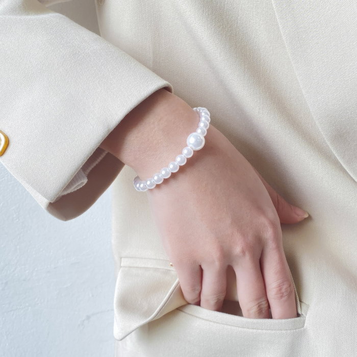 Bratara inox reglabila cu perle [3]