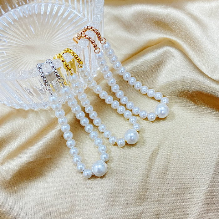 Bratara inox reglabila cu perle [4]