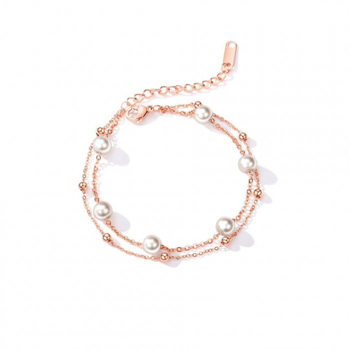 Bratara inox cu perle sintetice [2]