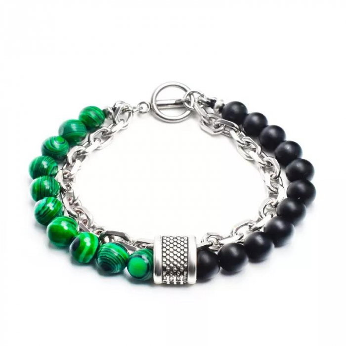 Bratara inox cu pietre semipretioase [1]