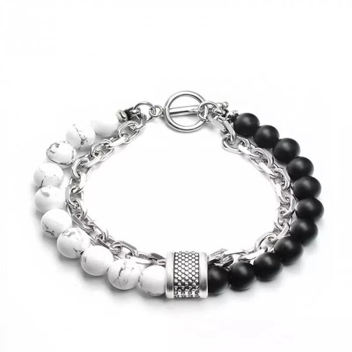 Bratara inox cu pietre semipretioase [1]