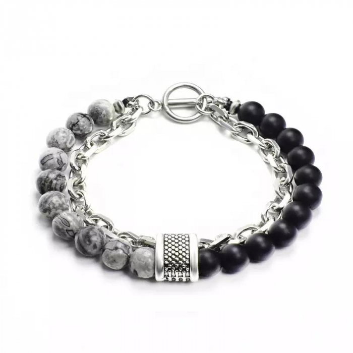 Bratara inox cu pietre semipretioase [1]