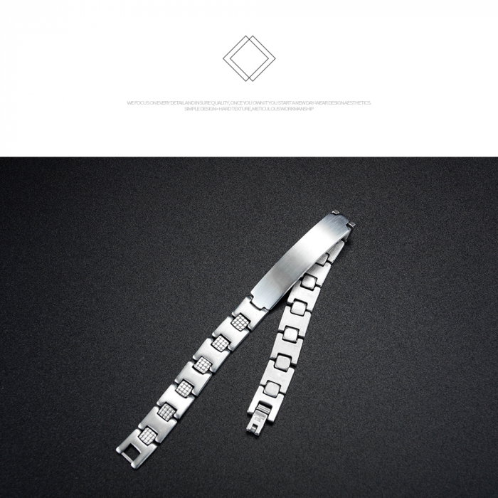 Bratara inox cu placuta 10 mm [8]