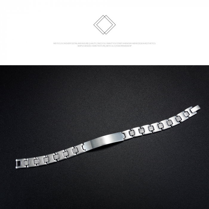 Bratara inox cu placuta 10 mm [9]