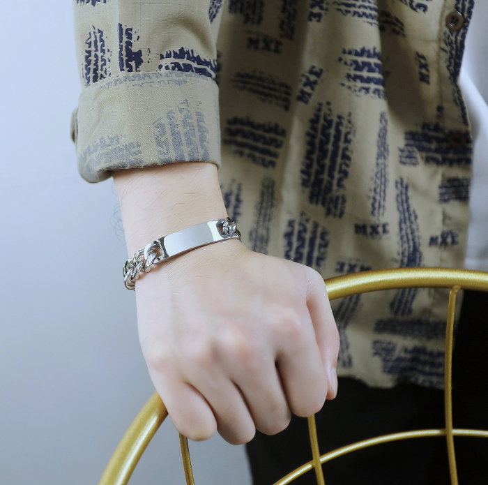 Bratara inox cu placuta [6]