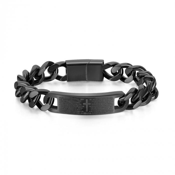 Bratara inox cu placuta cu rugaciune [1]