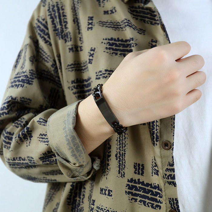 Bratara inox cu placuta [4]