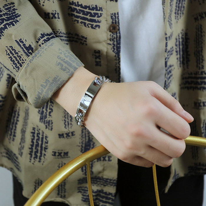 Bratara inox cu placuta [7]