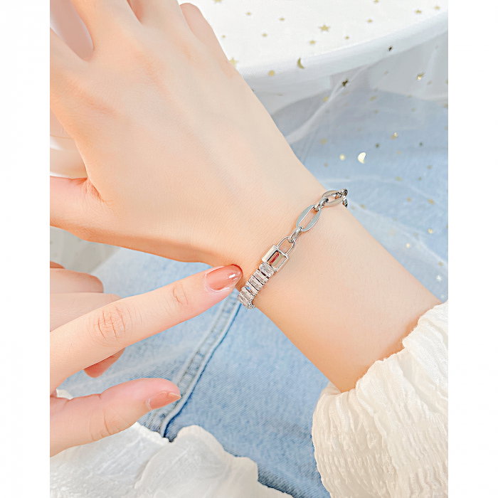 Bratara inox tennis cu zirconii Elegance [2]