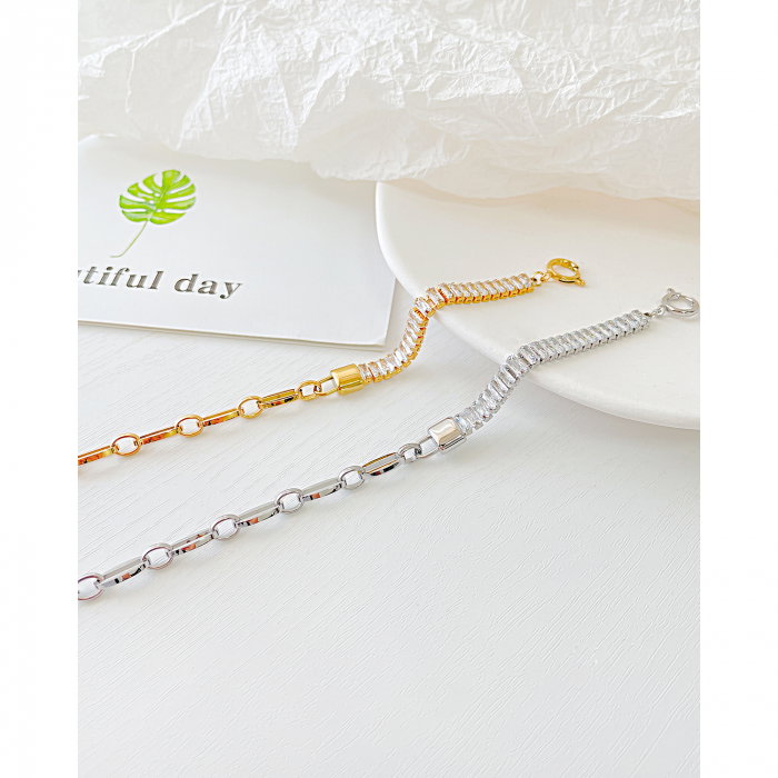 Bratara inox tennis cu zirconii Elegance [5]