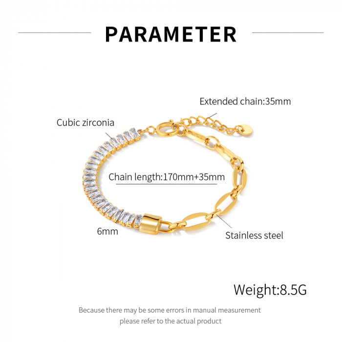 Bratara inox tennis cu zirconii Elegance [6]
