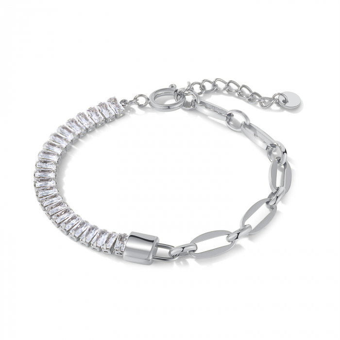 Bratara inox tennis cu zirconii Elegance [1]