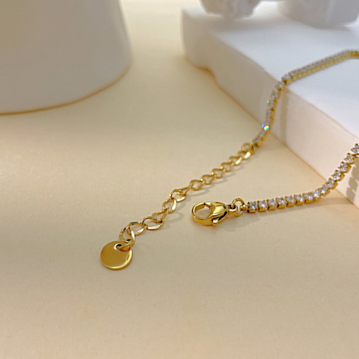 Bratara tennis inox cu zirconii si infinit [14]