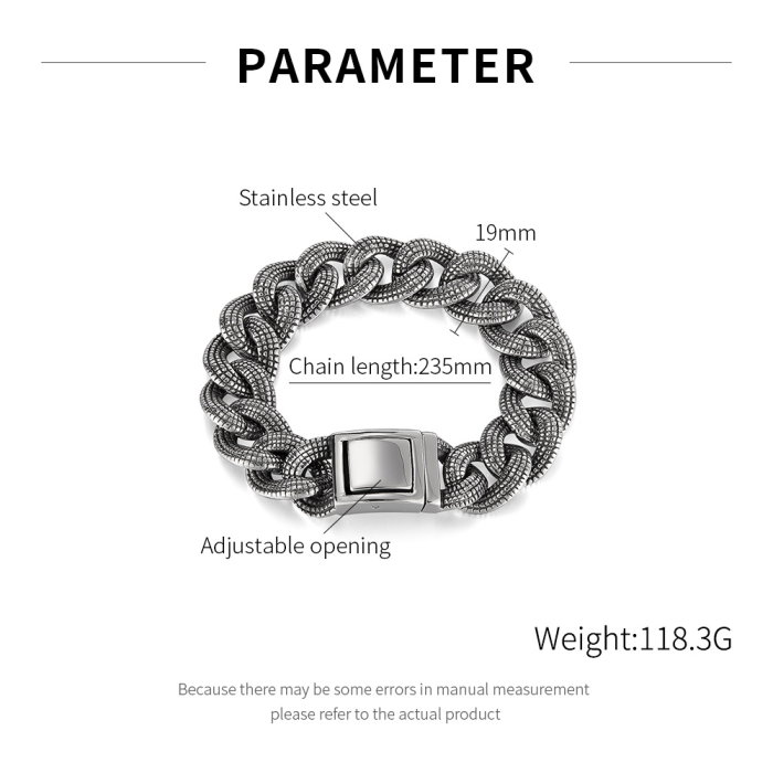 Bratara inox Cuban Groasa – Simbol al Stilului si Increderii [2]