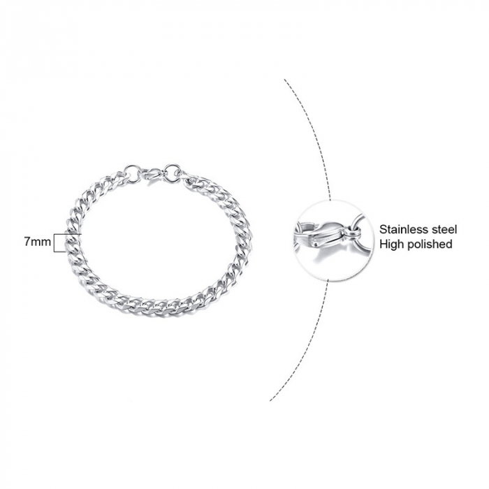 Bratara inox cubaneza de 7 mm [9]