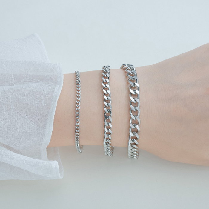 Bratara inox cubaneza multifatetata [1]