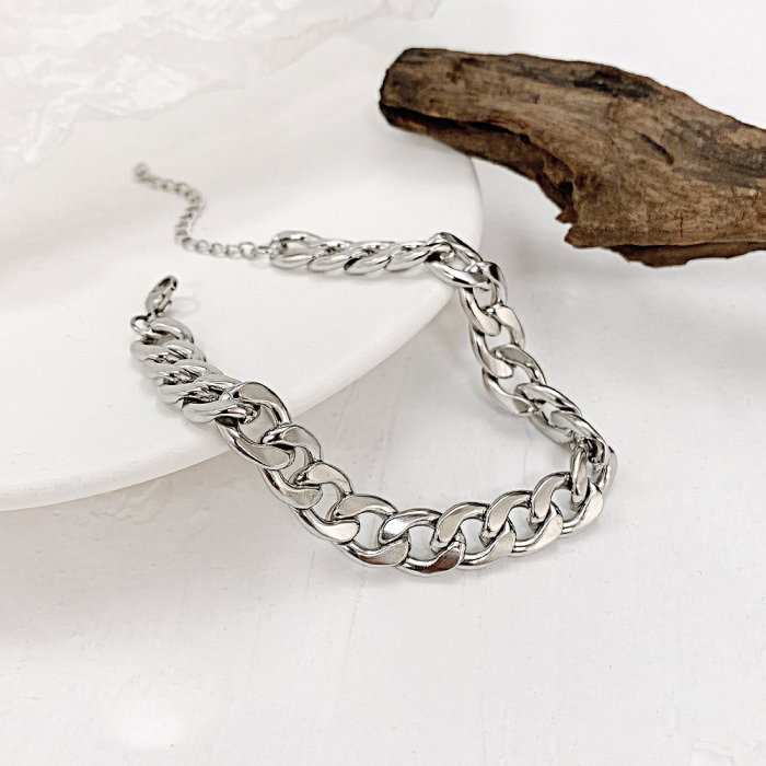 Bratara inox model lant curb de 8 mm [9]