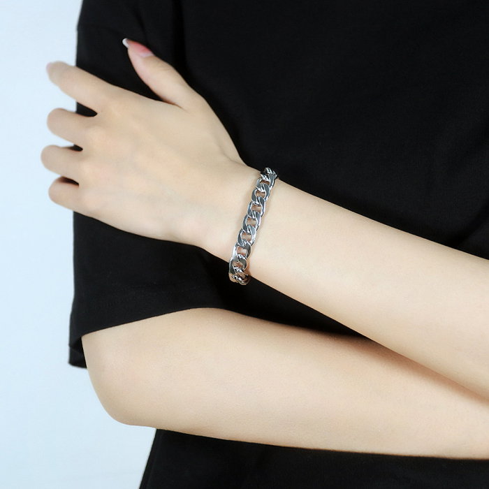 Bratara inox model lant curb de 8 mm [13]