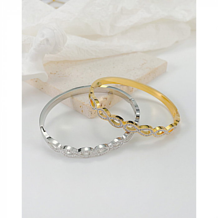 Bratara inox Dragoste Infinita cu zirconii [5]