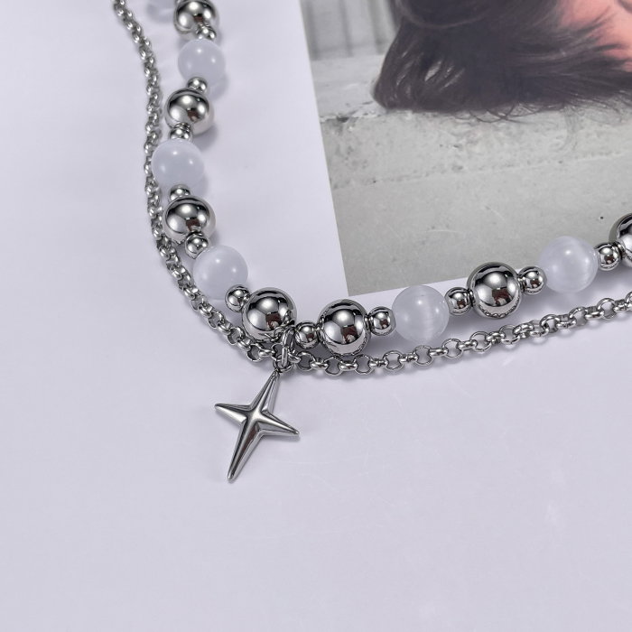 Bratara inox dubla si reglabila cu Ochi de Pisica [12]